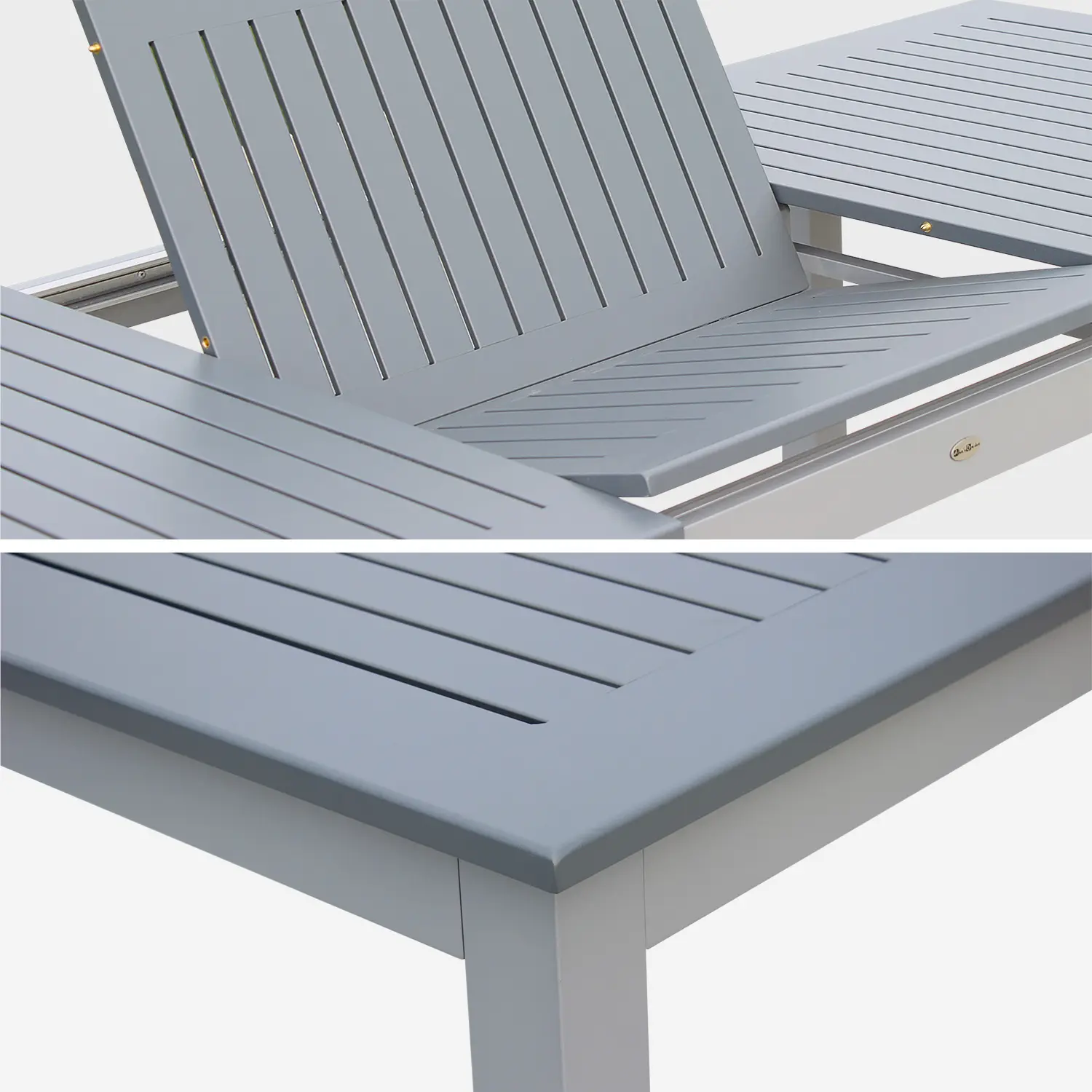 Table de jardin extensible aluminium 8 places